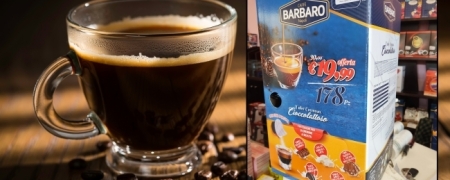 Caff Barbaro miscela Rossa | 170 Cialde con 8 Cremine Magiche